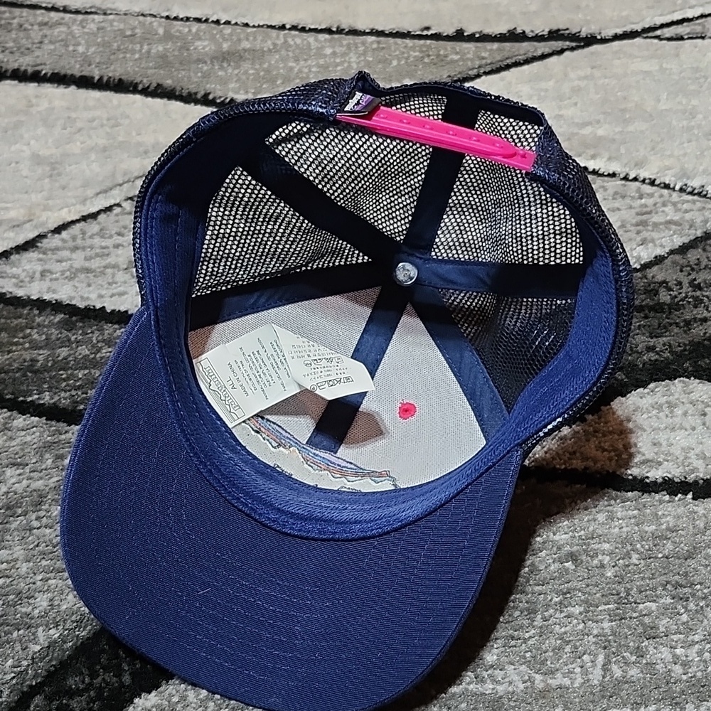 PATAGONIA EMBROIDERED FITZ ROY BEAR LAYBACK MESH SNAP-BACK TRUCKER CAP HAT - Picture 8 of 14